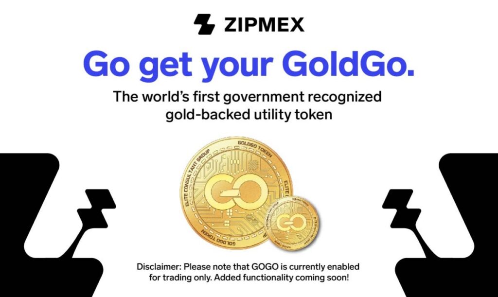 GoldGo (GOGO) new coin at Zipmex