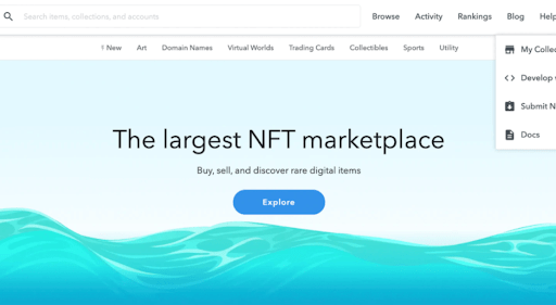 1. Opensea NFTs Marketplace
